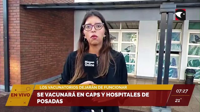 #Salud | Los vacunatorios fijos dejarán de funcionar. Se vacunará en CAPS y Hospitales