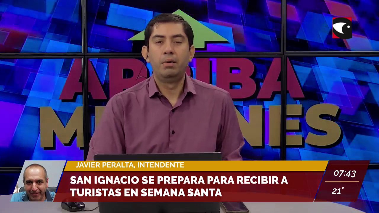 #Turismo | San Ignacio se prepara para recibir a turistas en Semana Santa. Entrevista a Javier Peralta, intendente de la localidad.