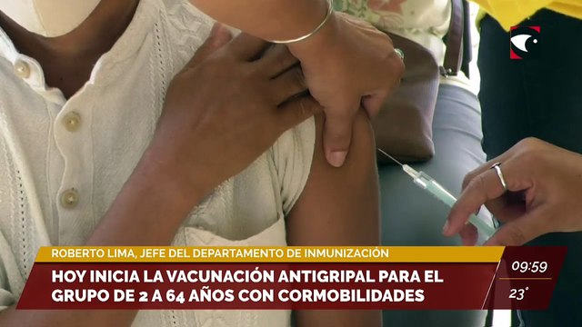 #Salud | Hoy inicia la vacunación antigripal para el grupo de 2 a 64 años con comorbilidades.