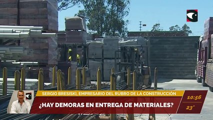 Hay demoras en entrega de materiales. Entrevista a Sergio Bresiski, empresario del rubro de la construcción.