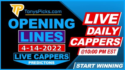 Live Expert NHL MLB Picks - Predictions, 4/14/2022 Odds & Betting Tips | Tonys Picks