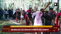 Vía crucis viviente en Loreto