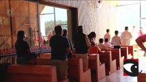 Celebración de la adoración de la Cruz en la capilla del Parque temático de la Cruz de Santa Ana