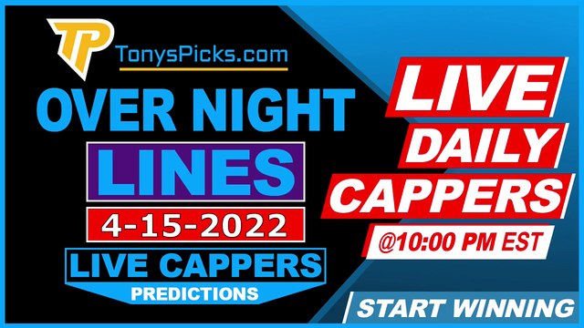 Live Expert MLB Picks - Predictions, 4/15/2022 Odds & Betting Tips | Tonys Picks