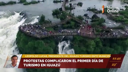 Semana Santa en Misiones | Protestas complicaron el primer día de turismo en Iguazú