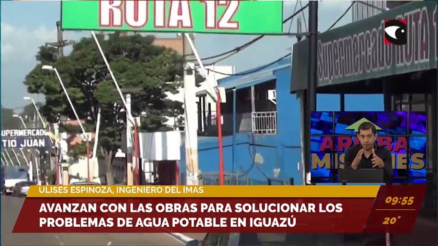 Avanzan con las obras para solucionar los problemas de agua potable en Iguazú.