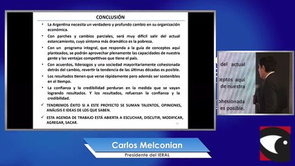 Carlos Melconian presenta las bases del programa económico 2023 de IERAL