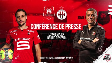 J35 | #SRFCASSE - Conférence de presse d'avant-match avec Lovro Majer et Bruno Genesio
