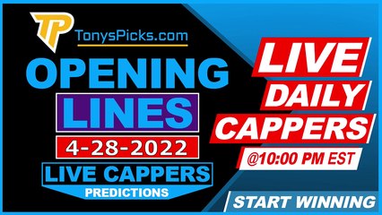 Game Day Picks Show Live Expert NBA NHL MLB Picks - Predictions, Tonys Picks 4/28/2022