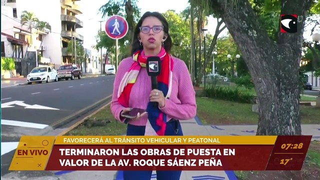 #Posadas | Terminaron las obras de puesta en valor de la avenida Roque Sáenz Peña. Favorecerá al tránsito vehicular, peatonal, de ciclistas y vecinos del lugar.