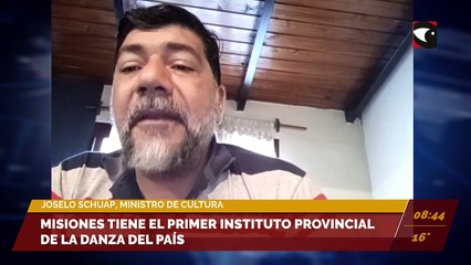 Download Video: Misiones tiene el primer instituto provincial de la danza del país. Joselo Schuap, ministro de Cultura de Misiones.