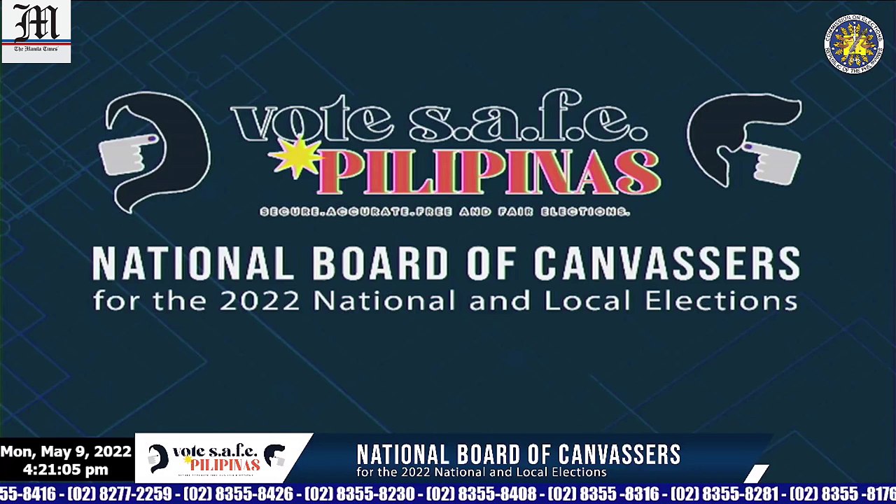 COMELEC En Banc Session for the National Board of Canvassers