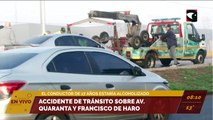 #Posadas | Accidente de tránsito sobre av. Quaranta y Francisco de Haro. El conductor de 17 años estaría alcoholizado.