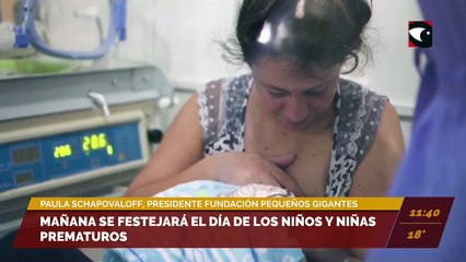 Mañana se festejará el Día de los Niños y Niñas Prematuros