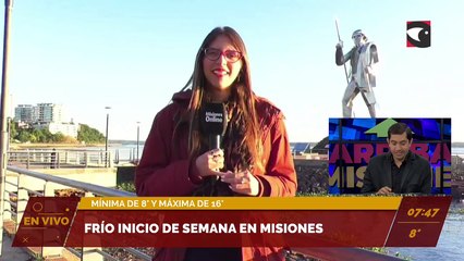 #Pronóstico | Frío inicio de semana en Misiones