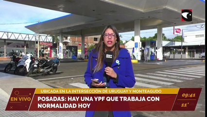 #Posadas: hay una YPF que trabaja con normalidad hoy. Está ubicada en la intersección de Av. Uruguay y Av. Monteagudo