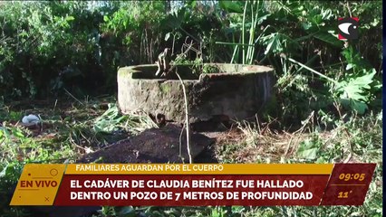 #Posadas | El cadáver de Claudia Benítez fue hallado dentro un pozo de 7 metros de profundidad.