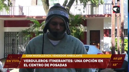 Una opción en el centro de Posadas: verduleros itinerantes