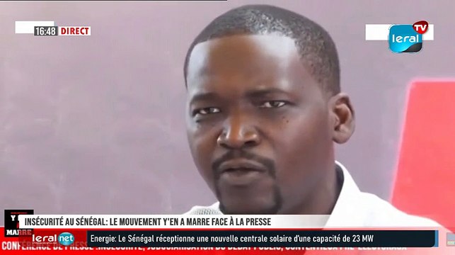 Insécurité au Sénégal: Le Mouvement Y'en A Marre Face à la presse