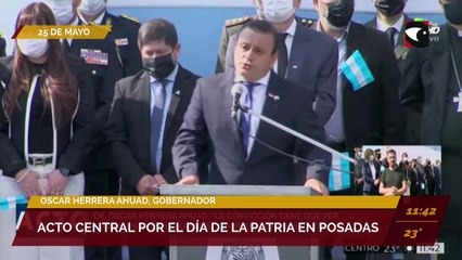 Acto central por el Día de la Patria en Posadas