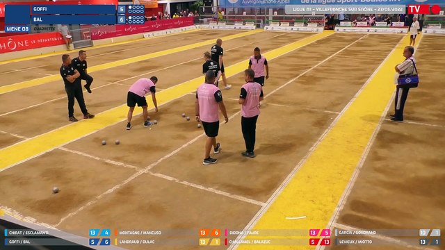 Ligue Sport-Boules M1 / Villefranche sur Saône / Vendredi 26 Mai / Plan Rapproché