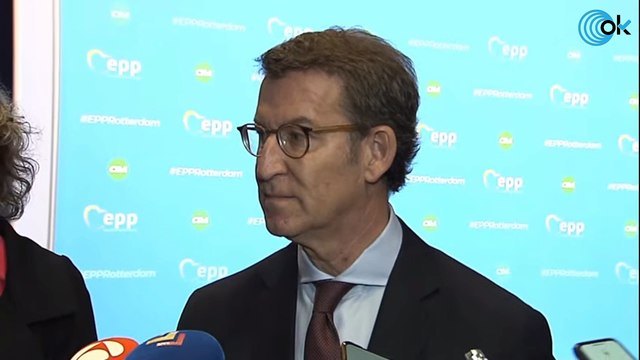 DIRECTO: Alberto Núñez Feijóo atiende a los medios durante el Congreso del PPE en Rotterdam