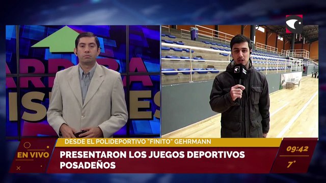 Presentaron los Juegos Deportivos posadeños. En vivo desde el polideportivo “Finito Gehrmann