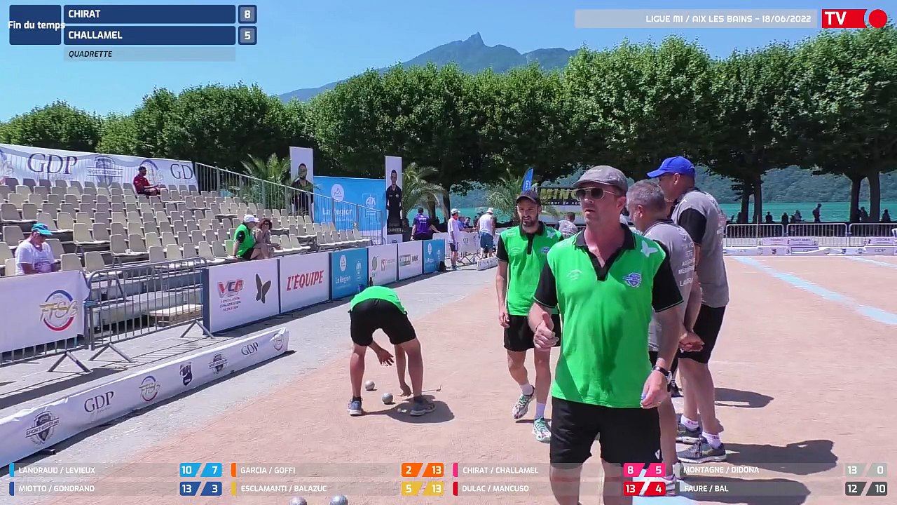 Samedi 18 Juin / Ligue Sport-Boules M1 / Aix les Bains / Partie Rapproché