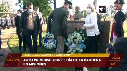 Acto por el día de la bandera en Posadas