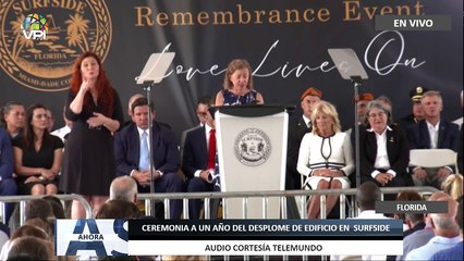 En Vivo | Ceremonia a un año del desplome de edificio en  #Surfside - #Florida | #24Jun - #VPItv