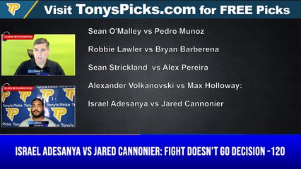 Live Expert UFC MMA Picks - Predictions, 7/1/2022 Odds & Betting Tips | Tonys Picks