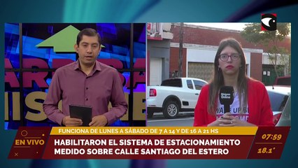 #Posadas | Habilitaron el sistema de estacionamiento medido sobre calle Santiago del Estero