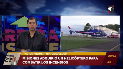 Misiones adquirió un helicóptero para combatir los incendios