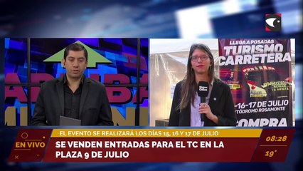 Se venden entradas para el TC en la plaza 9 de julio. El 15, 16 y 17 de julio se vivirá un fin de semana a puro motor en Posadas.