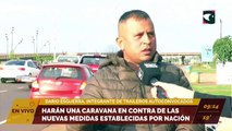 La asociación traileros autoconvocados se manifiestan en Posadas