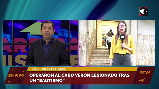 Operaron al soldado del ejército lesionado tras un bautismo . Desplazaron de su cargo a los jefes del regimiento de monte 30 de Apóstoles