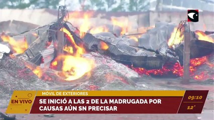 Incendio en el aserradero Sato en Candelaria