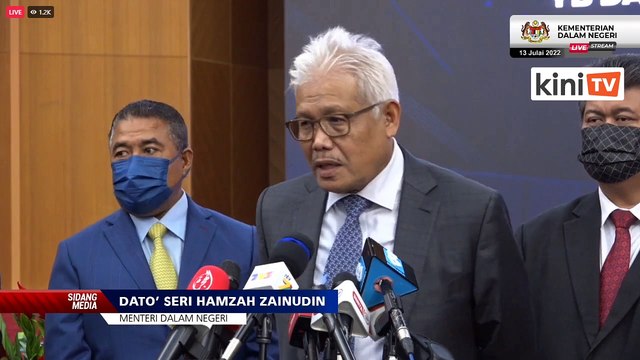 LIVE: Press conference by Home Minister Hamzah Zainudin