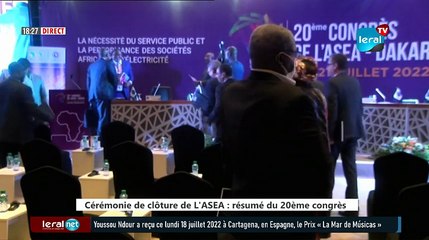 Cérémonie de clôture de L'ASEA : résumé du 20ème congrès