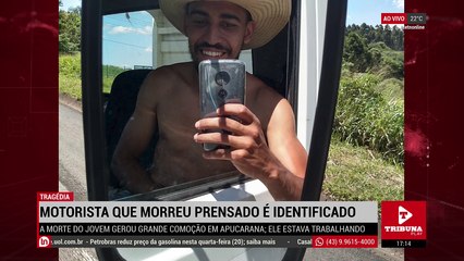 ATENÇÃO: JOVEM DE APUCARANA MORRE APÓS ACIDENTE DE TRABALHO NA REGIÃO