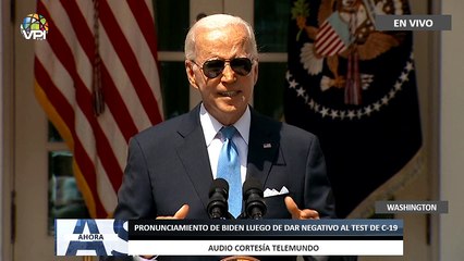 En Vivo | Pronunciamiento de Biden luego de dar negativo al test de C-19 - 27Jul - VPItv