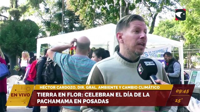 Tierra en flor: celebran el día de la Pachamama en Posadas. Entrevista a Héctor Cardozo, director general de ambiente, Girsu y Cambio Climático