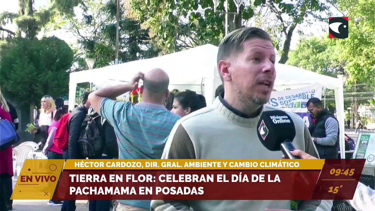 Tierra en flor: celebran el día de la Pachamama en Posadas. Entrevista a Héctor Cardozo, director general de ambiente, Girsu y Cambio Climático