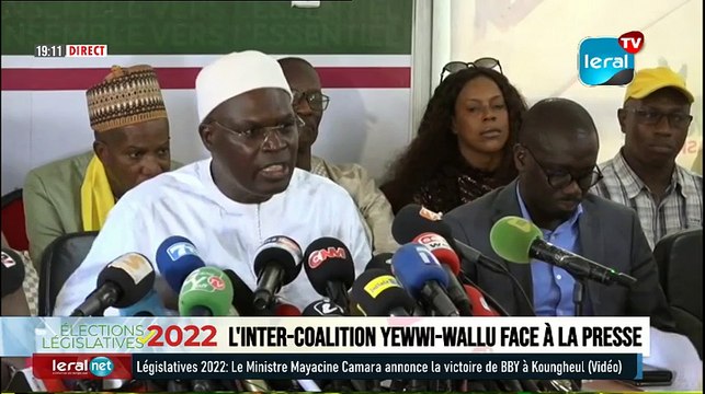 Résultats des élections Législatives 2022 : après la déclaration de BBY, l'inter-coalition YAW-WALLU face à la presse