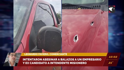 Intentaron asesinar a balazos a un empresario y ex candidato a intendente en Misiones