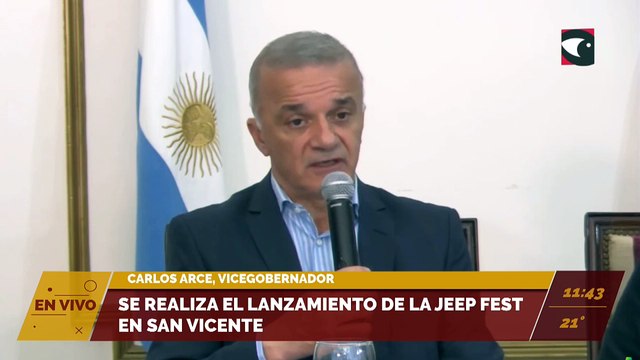 Misiones | Lanzamiento Jeep Fest Argentina 4x4 en San Vicente @Arce_Carlos_ @MinDepMisiones @Hectorjcorti