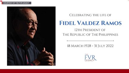 Memorial service for Fidel V. Ramos - August 7, 2022