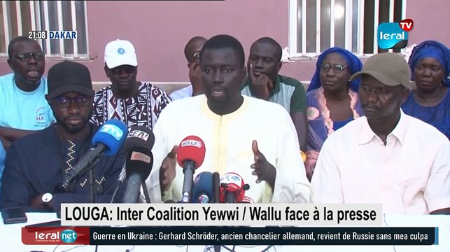 LOUGA: Inter Coalition Yewwi / Wallu face à la presse
