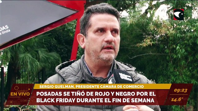 Posadas se tiñó de rojo y negro por el Black Friday durante el fin de semana. Entrevista a Sergio Guelman, presidente de la Cámara de comercio