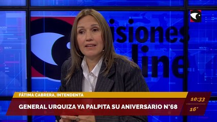General Urquiza ya palpita su aniversario n° 68. Entrevista a Fátima Cabrera, intendente